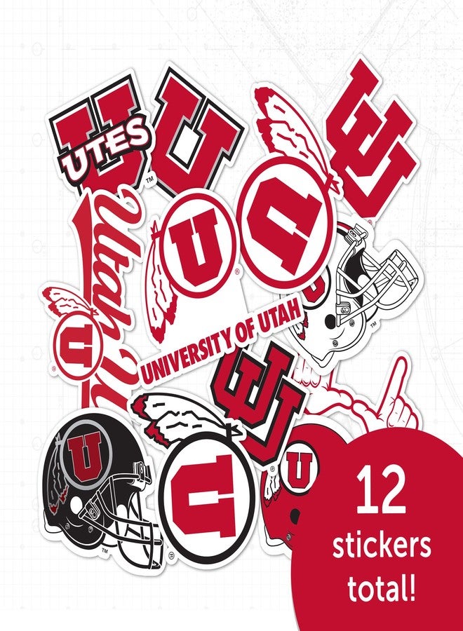 Desert Cactus University of Utah Sticker UT Utes Vinyl Decals Laptop Water Bottle Car Scrapbook Sheet (Type 2) - Image 5