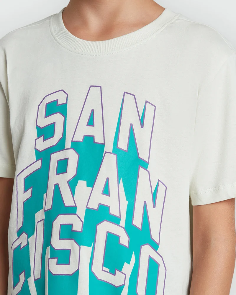 Ovs Milky Green Tee For Boys By OVS