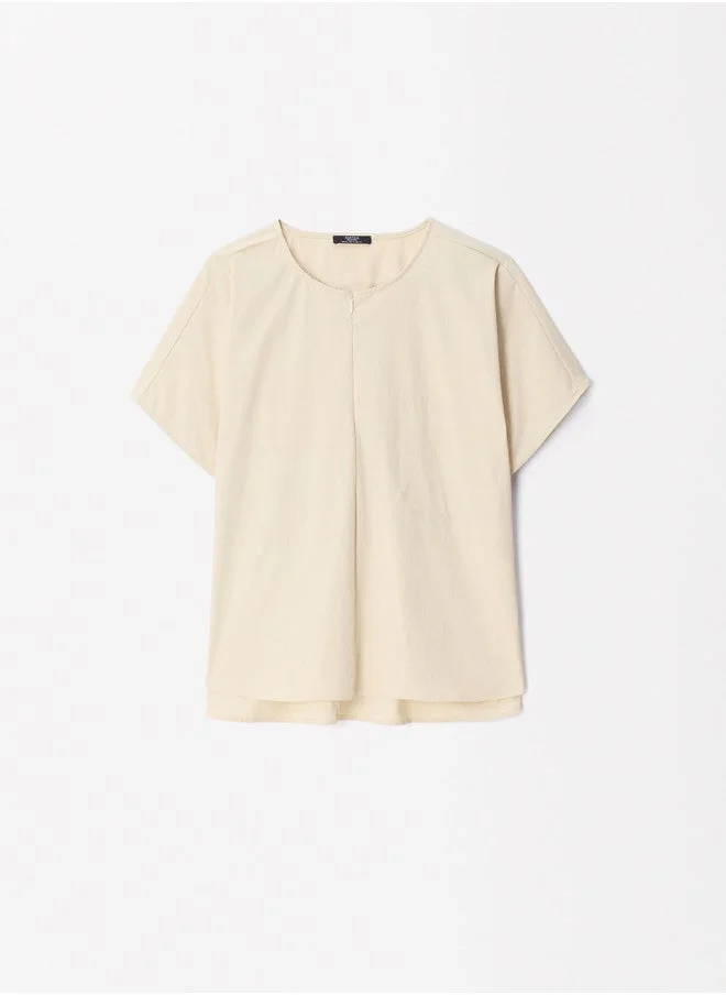 PARFOIS Top With Zip Closure