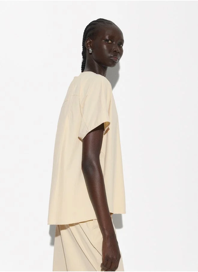 PARFOIS Top With Zip Closure