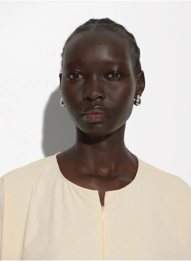 PARFOIS Top With Zip Closure