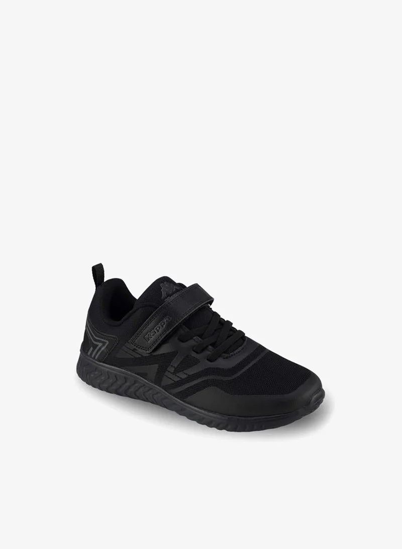 Kappa Boys Logo Print Hook & Loop Sports Shoes