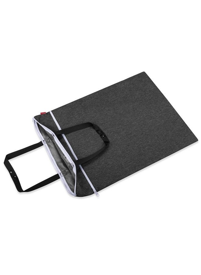 داميرو حقيبة دامرو المعلقة للتنظيف الرطب والجاف، حقيبة غسيل مبللة قابلة لإعادة الاستخدام مع حجرتين للحفاضات القماشية وملابس السباحة، كبيرة - سوداء - Image 3