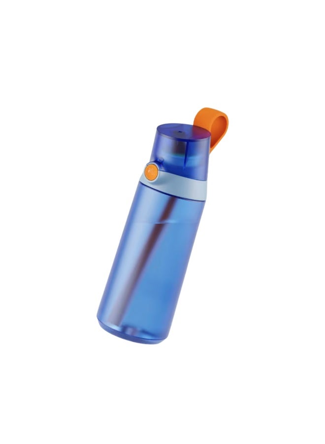 Air Up Click Water Bottle 600ML Air Drinking Water Bottle ,Suitable for Outdoor Sport - Dolphin Blue / Bright Orange - Image 1