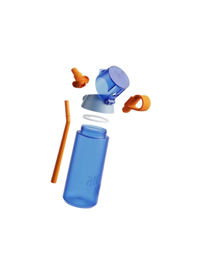 Air Up Click Water Bottle 600ML Air Drinking Water Bottle ,Suitable for Outdoor Sport - Dolphin Blue / Bright Orange - Image 2