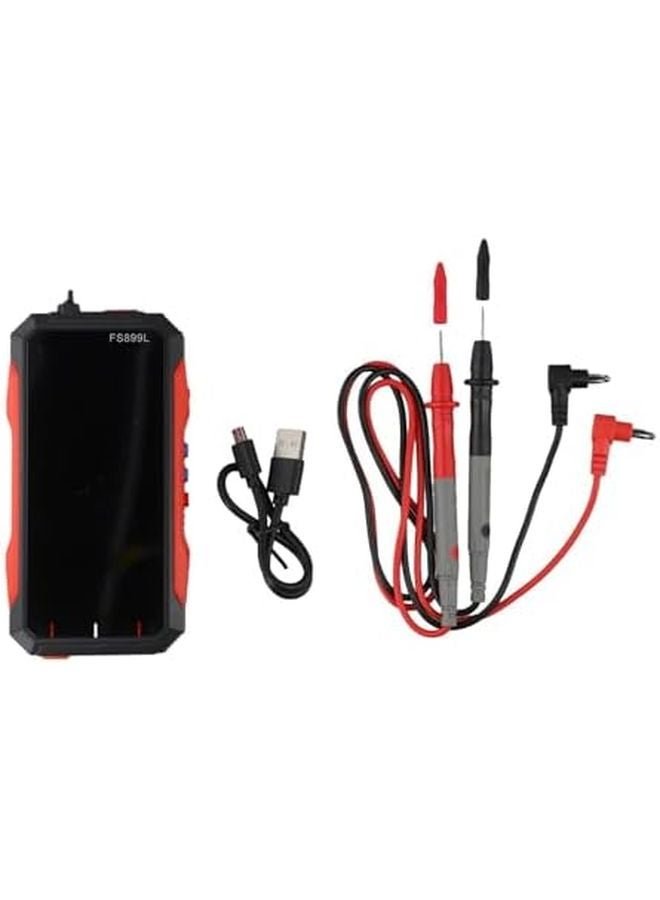 FS899C ملتيميتر رقمي القيمة الحقيقية للجذر التربيعي منفذ USB C 6000 عدد قياس الجهد والتيار والمقاومة السعوية - Image 1