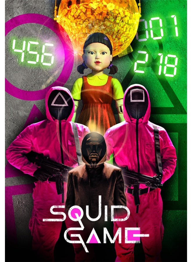 Clementoni Squid Game 39859 1000 Pieces Poster Included Netflix Puzzle TV Series Fun for Adults Made in Italy Multicoloured, Ages 14+ - Image 3