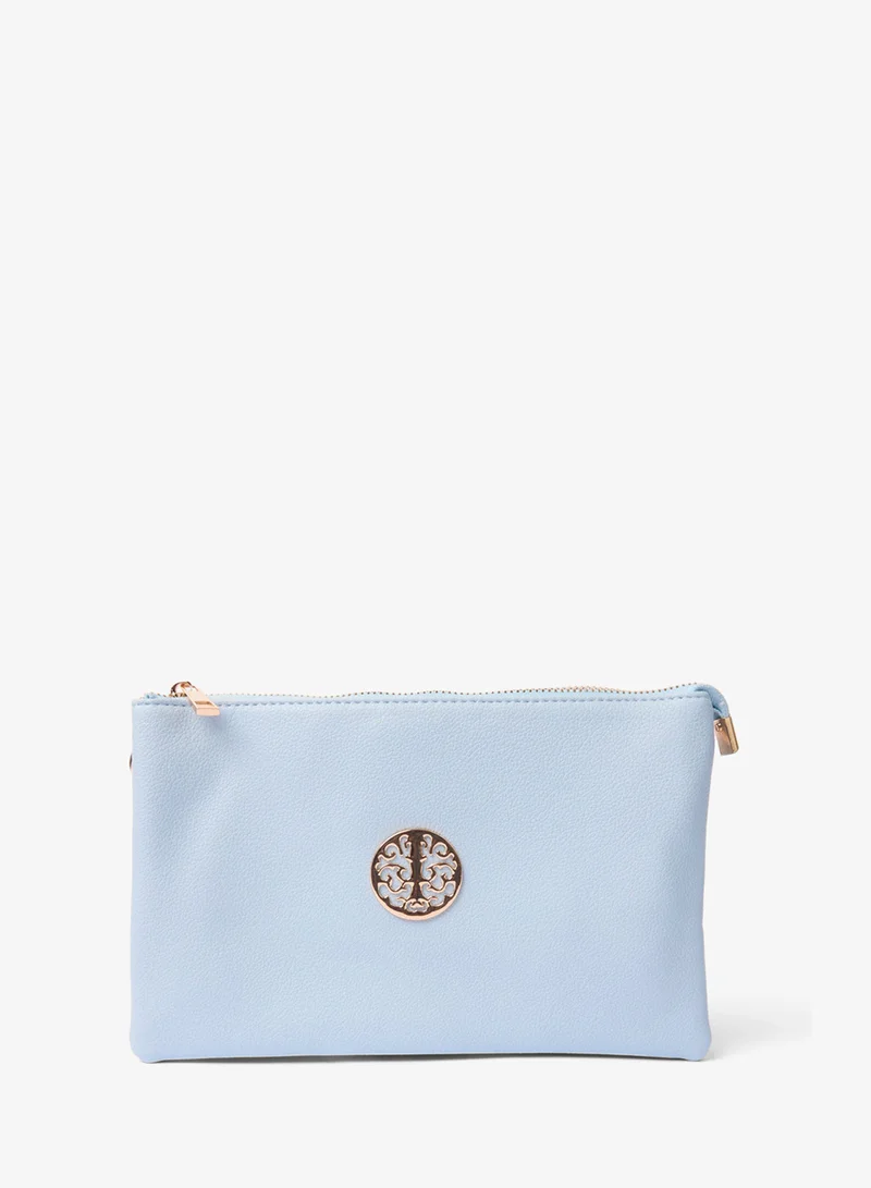 بلو فانيلا Clutch With Detachable Strap
