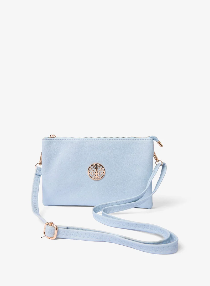 بلو فانيلا Clutch With Detachable Strap