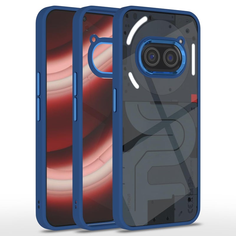 Pikkme Back Cover | Electroplated Chrome Metal Ring | Full Camera Protection | Raised Edges | Super Soft Side TPU | Bumper Case for Nothing Phone 2A / Nothing Phone 2A Plus (Indigo) - Image 5