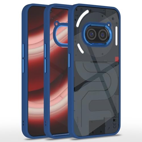 Pikkme Back Cover | Electroplated Chrome Metal Ring | Full Camera Protection | Raised Edges | Super Soft Side TPU | Bumper Case for Nothing Phone 2A / Nothing Phone 2A Plus (Indigo) - Image 1