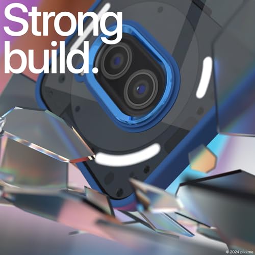 Pikkme Back Cover | Electroplated Chrome Metal Ring | Full Camera Protection | Raised Edges | Super Soft Side TPU | Bumper Case for Nothing Phone 2A / Nothing Phone 2A Plus (Indigo) - Image 2