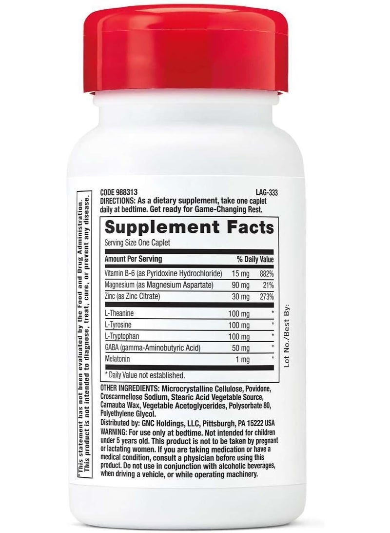 GNC زنك مغنيسيوم برو برفورمانس، 60 قرص، يدعم النوم المريح والدعم الابتنائي - Image 2
