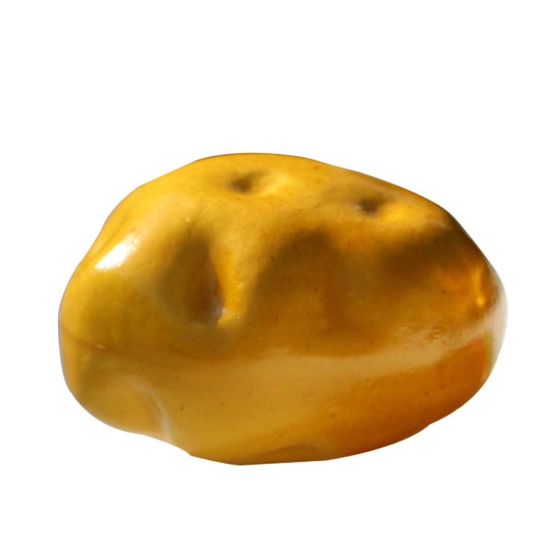 Lorigun Lorigun Foam Fake Potatos Simulation Bubble Fruits & Vegetables Emotion Arrangement Scenes Props Simulation Potato X 5Pcs  - Image 2