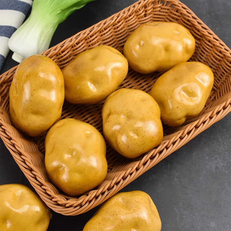 Lorigun Lorigun Foam Fake Potatos Simulation Bubble Fruits & Vegetables Emotion Arrangement Scenes Props Simulation Potato X 5Pcs  - Image 5