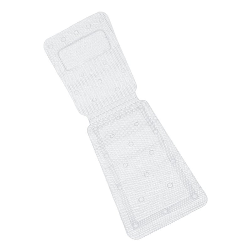 Full Body Spa Bath Mattress: PVC Sponge Inner With Breathable Mesh Cloth, Powerful Suction Cups, Hollow Out Design - Non-slip Washable Durable Bathtub Mat for Smooth Surface Bathtubs - Image 3