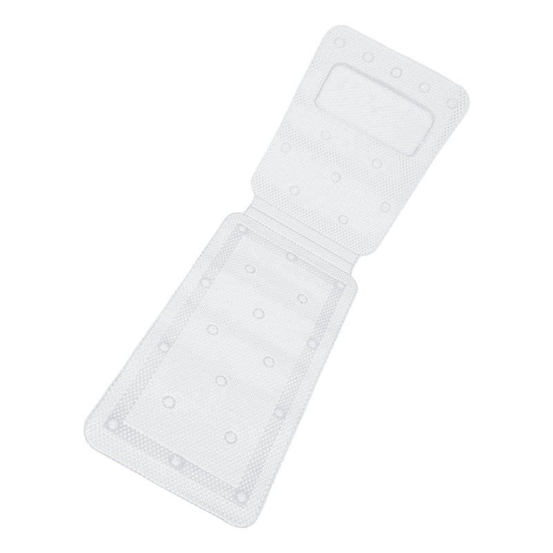 Full Body Spa Bath Mattress: PVC Sponge Inner With Breathable Mesh Cloth, Powerful Suction Cups, Hollow Out Design - Non-slip Washable Durable Bathtub Mat for Smooth Surface Bathtubs - Image 5