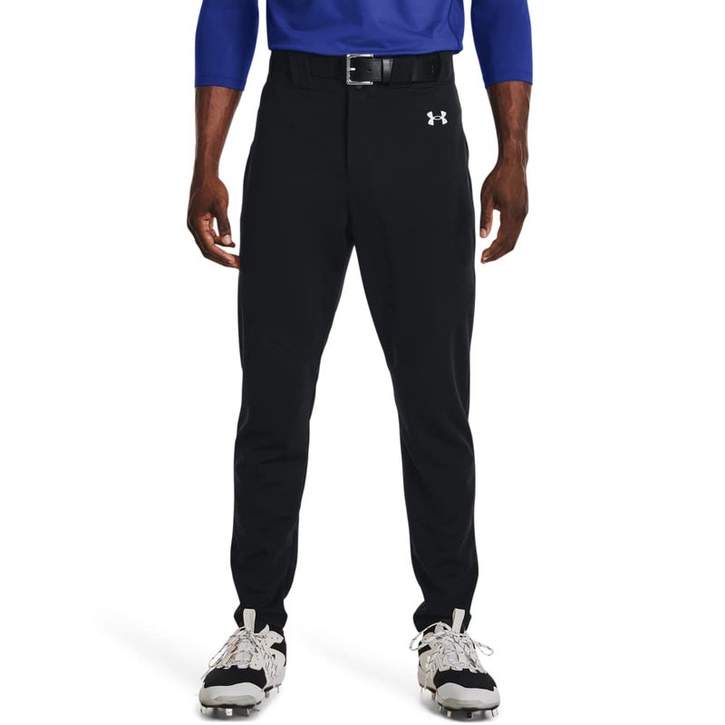 Under Armour Men's Utility Baseball Straight Leg Pant Pipe 22, (001) Black / / White, Medium - Image 3