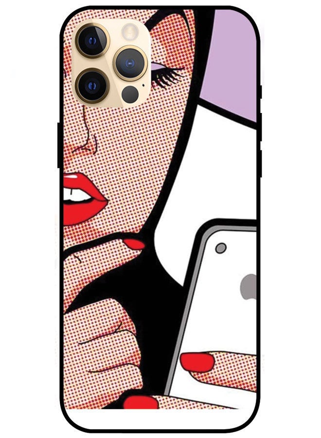 EYE CATCH iPhone 12 Pro Max 6.7" Protective Case Cover Smart Series for iPhone 12 Pro Max Girl Using Phone - Image 1