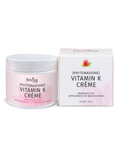 Reviva Labs Reviva Labs Vitamin K Crème for Bruising, Under-Eye Dark Circles, and Wrinkles with Soybean Oil and Natural Fruit Extracts - 2 Oz, for Skin and Face  - Image 1