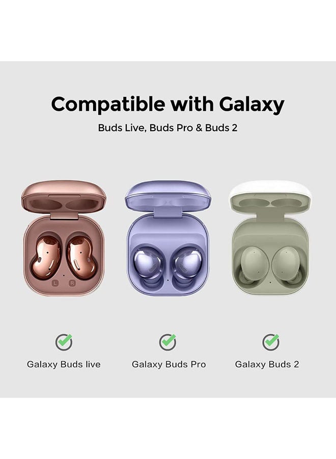 O Ozone Case for Galaxy Buds Live Case (2020) / Galaxy Buds 2 Case (2021) / Galaxy Buds Pro Case (2021) Cute Patterns Hard Shell Protective Cover Violet - Image 2
