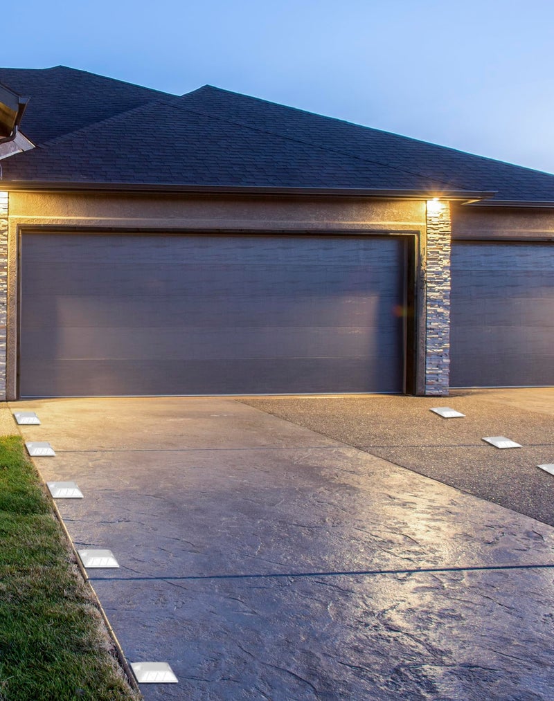 QWORK Road Reflectors, Pack of 10-4x4 Inch High-Reflectivity Driveway Reflectors Stud Markers for Pavement, Sidewalks, Freeways, Driveways - Image 4