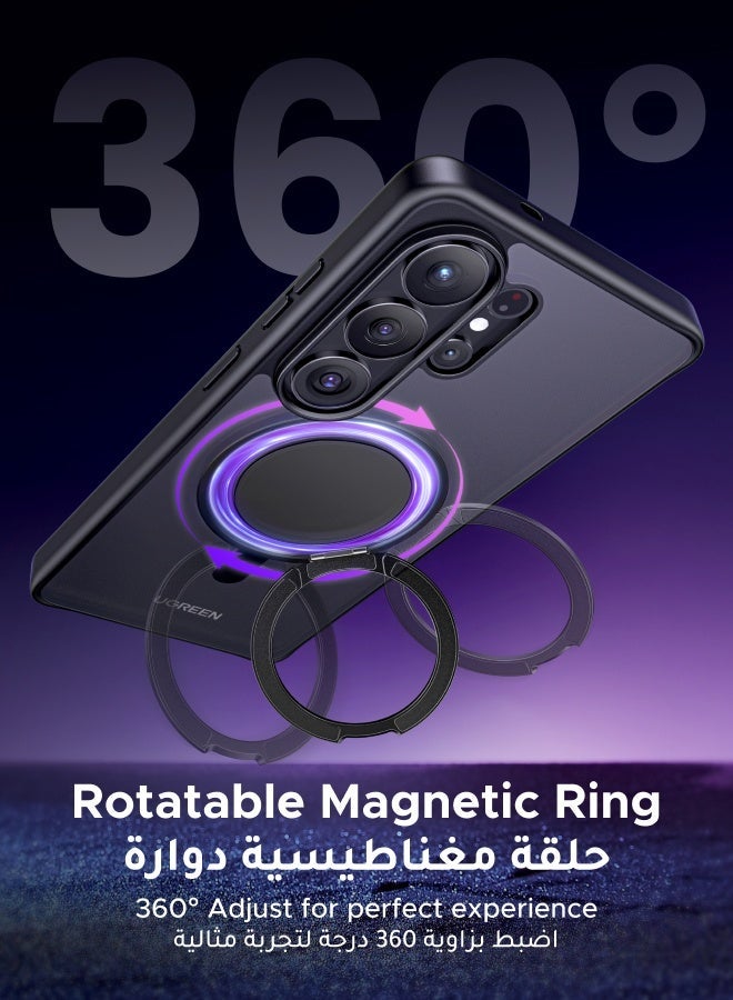 Ugreen Samsung Galaxy S26 Ultra Ustand Magnetic Ring Case, [360° Spin Magnetic Stand] [Drop Protection] [Compatible with MagSafe] Ultimate Shockproof Cover, Magnet Case for S26 Ultra with Shockproof Bumper - Image 3