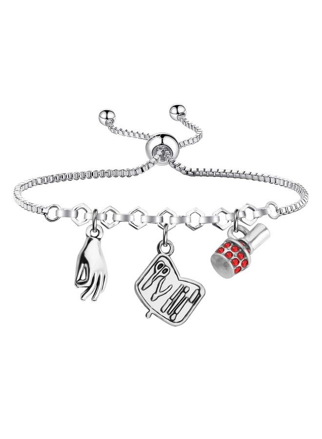 Lywjyb Birdgot سوار فني الأظافر هدية لفنان الأظافر مجوهرات فني الأظافر لمصفف الأظافر التجميل (بطاقة فني الأظافر) - Image 3