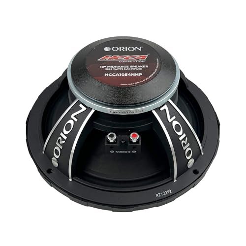 ORION HCCA1054NHP HCCA Series 10” Ultra Efficient Neodymium Midrange Loudspeaker, 2800W Max Power, 700W RMS, 4 Ohm, 3” Voice Coil - High Output Pro Car Audio Stereo, Premium Quality Speaker (Each) - Image 5