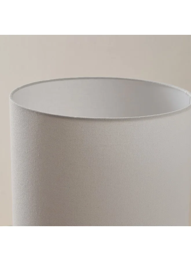 Home Box Nash Stoneware Base Table Lamp With Linen Shade 28 X 41 X 28 Cm