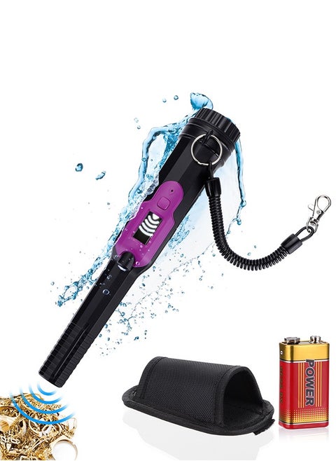 Metal Detector Pinpointer with LCD Display Signal Level Handheld Pinpointing Finder 3 Modes 50Ft Waterproof Depth