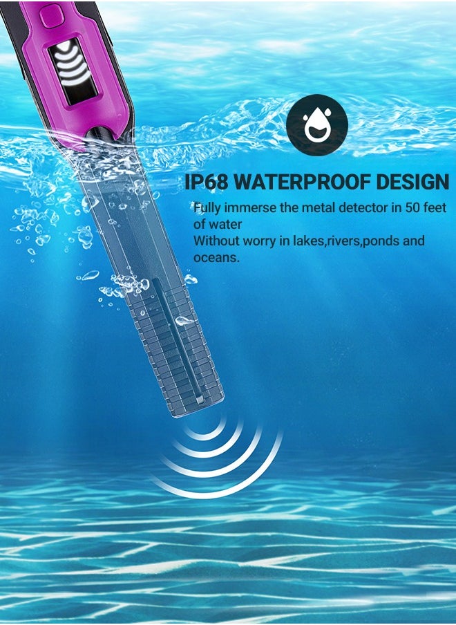 INKBIRD - Metal Detector Pinpointer with LCD Display Signal Level Handheld Pinpointing Finder 3 Modes 50Ft Waterproof Depth - Image 1