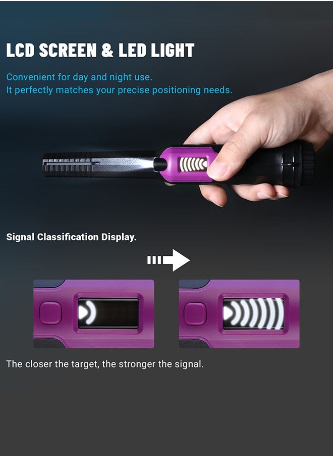 INKBIRD - Metal Detector Pinpointer with LCD Display Signal Level Handheld Pinpointing Finder 3 Modes 50Ft Waterproof Depth - Image 1