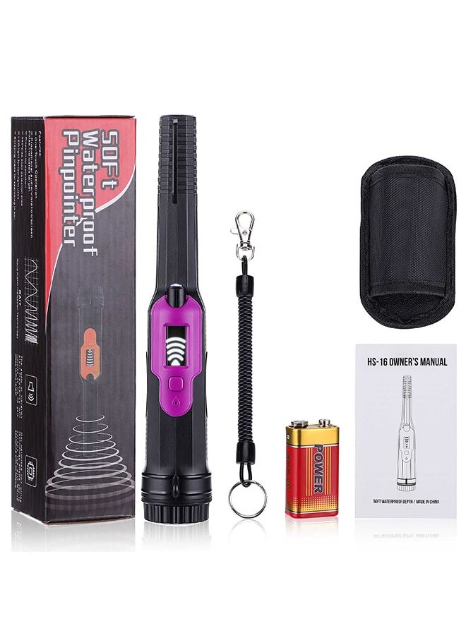 INKBIRD - Metal Detector Pinpointer with LCD Display Signal Level Handheld Pinpointing Finder 3 Modes 50Ft Waterproof Depth - Image 1