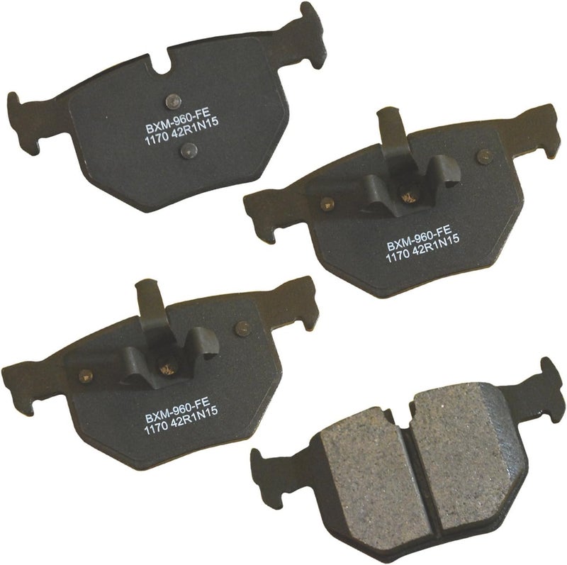 Bendix Premium SBM1170 Semi-Metallic Rear Brake Pads for BMW 330i 2007-2006,330xi 2006,335d 2011-2009,335i 2011-2007,335i 2013,335is 2013-2011,335i xDrive 2013-2009,335xi 2008-2007,X1 2013,X1 2015 - Image 1