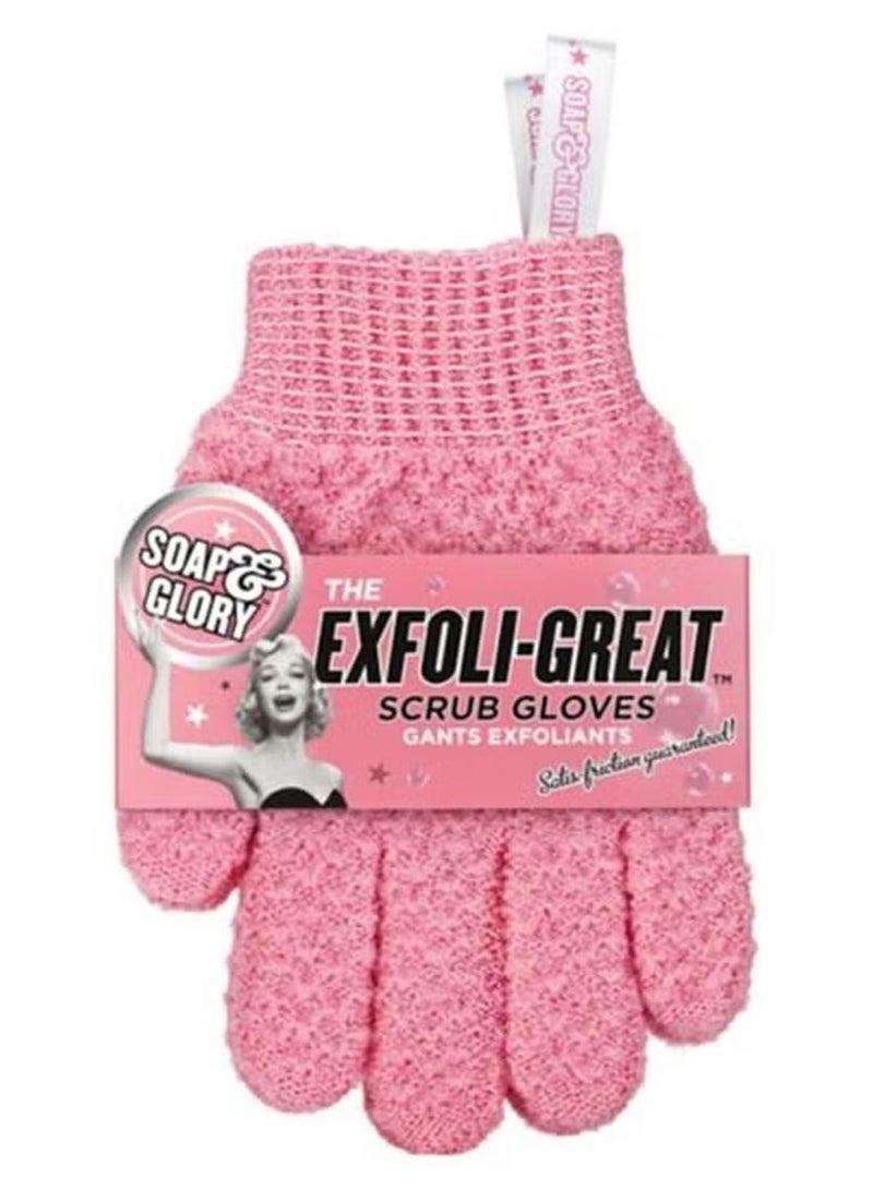 Soap & Glory Exfoliating Scrub Gloves Multicolour