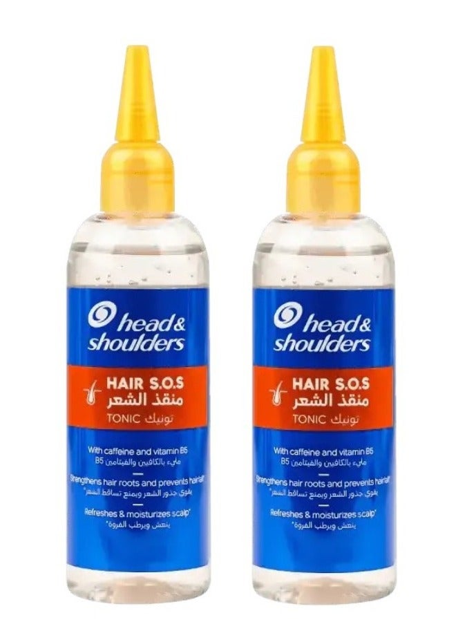 Head & Shoulders 2 Pcs Head & Shoulders Hair S.O.S Tonic, with Vitamin B5 and Caffiene 145 Ml - Image 1