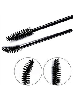 g2plus Able Eyelash Mascara Brushes Wands Applicator Makeup Kits 100 Pack (Black)  - Image 4