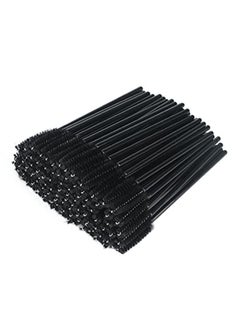 g2plus Able Eyelash Mascara Brushes Wands Applicator Makeup Kits 100 Pack (Black)  - Image 1