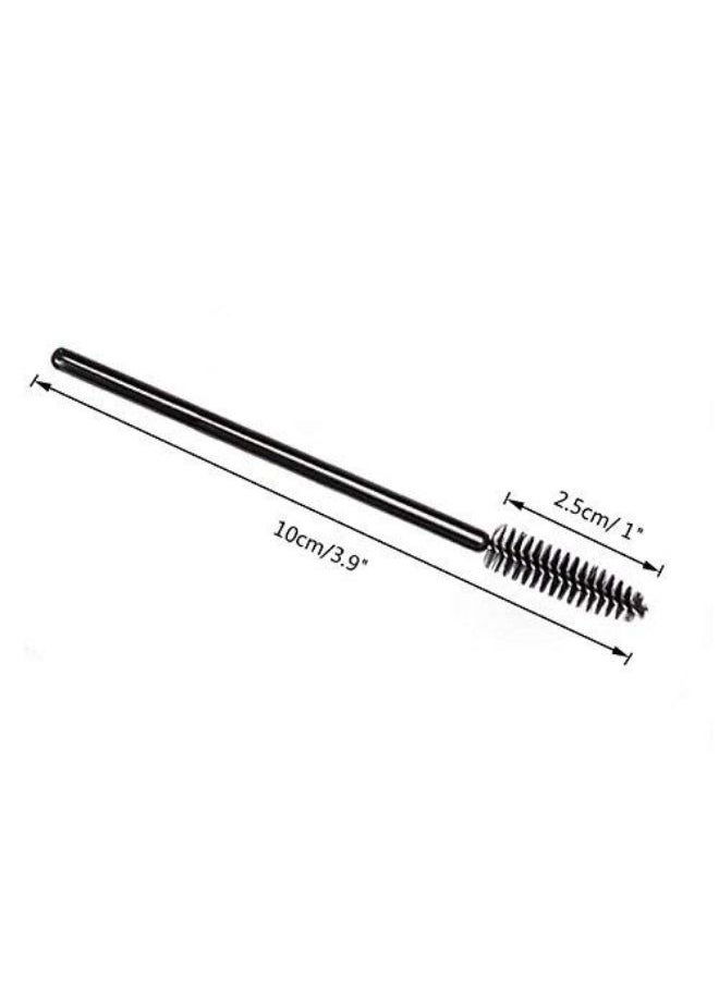 g2plus Able Eyelash Mascara Brushes Wands Applicator Makeup Kits 100 Pack (Black)  - Image 2