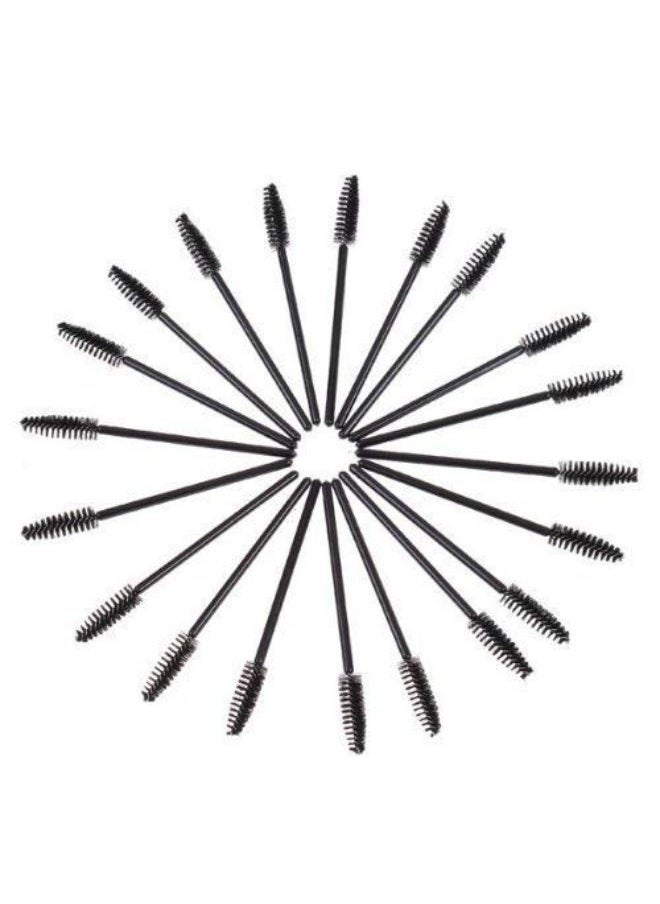 g2plus Able Eyelash Mascara Brushes Wands Applicator Makeup Kits 100 Pack (Black)  - Image 3