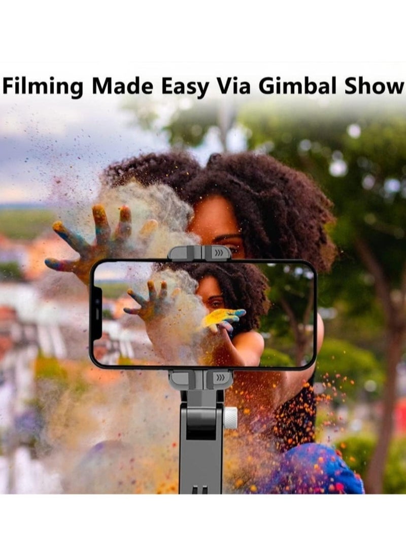 Gimbal Stabilizer for Smartphone with Extendable Selfie Stick and Tripod, 3 Axis Selfie Stick Tripod with Face Tracking, 360° Rotation, Auto Balance for iPhone/Android - Image 3