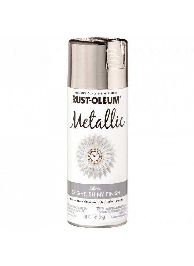 RUST-OLEUM Rust-Oleum 340648 Specialty Metallic Spray, 11 oz, Silver  - Image 1