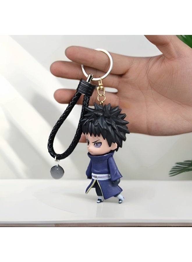 عام ناروتو أوبيتو اوتشيها يدوية الصنع نموذج الديكور أنيمي سلسلة مفاتيح من الكرتون قلادة مجوهرات - Image 2