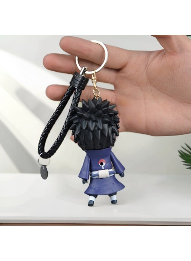 عام ناروتو أوبيتو اوتشيها يدوية الصنع نموذج الديكور أنيمي سلسلة مفاتيح من الكرتون قلادة مجوهرات - Image 3