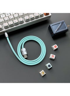 Super Soft Silicone Data Cable For Apple For Iphone For Huawei For Xiaomi OPPO Mobile Phone Tablet PD Super Fast Charging-Color:1.5 M USB To For Iphone 12W-Model:Tiffany