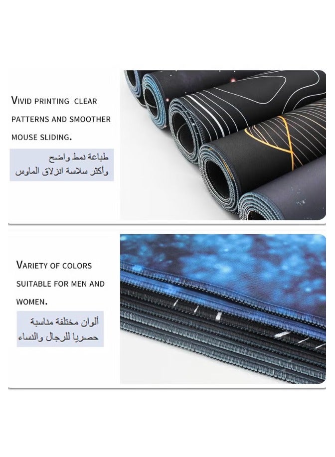 FLOWING Large Mouse Pad 900x400mm Extended Mouse Pad Non-Slip Rubber Base Gaming Mouse pad Office Desk Mat Desk Pad Smooth Cloth Surface Keyboard Mouse Pads - Image 5
