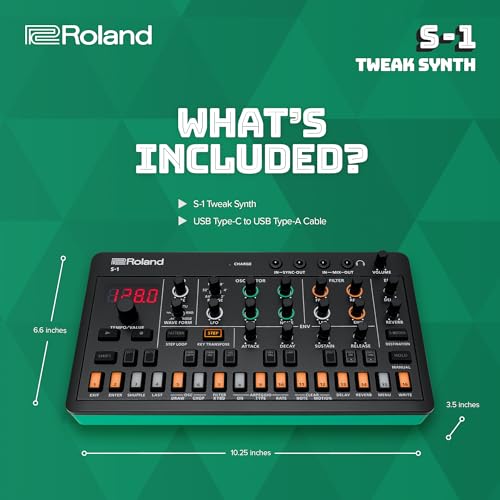 Roland AIRA Compact S-1 Tweak Synth | Ultra-Portable Micro Polysynth with Advanced Tools | D-Motion Sound Control - Image 3