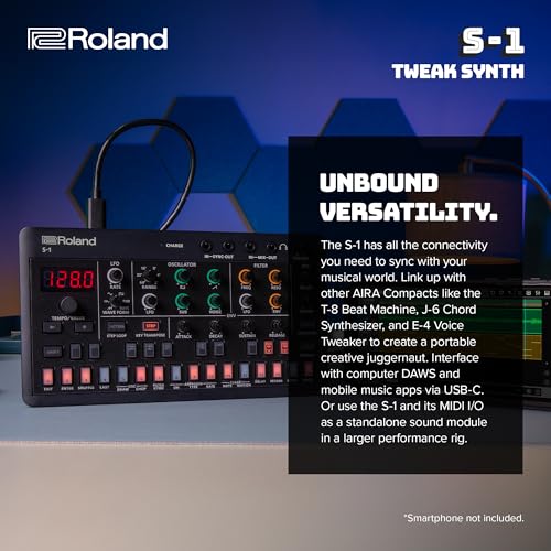 Roland AIRA Compact S-1 Tweak Synth | Ultra-Portable Micro Polysynth with Advanced Tools | D-Motion Sound Control - Image 2