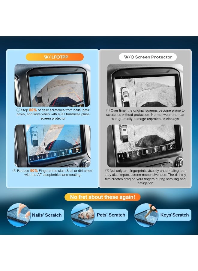 LFOTPP Fits for 2019 2020 2021 2022 GMC Sierra 1500 8 Inch IntelliLink Car Navigation Screen Protector - Image 2